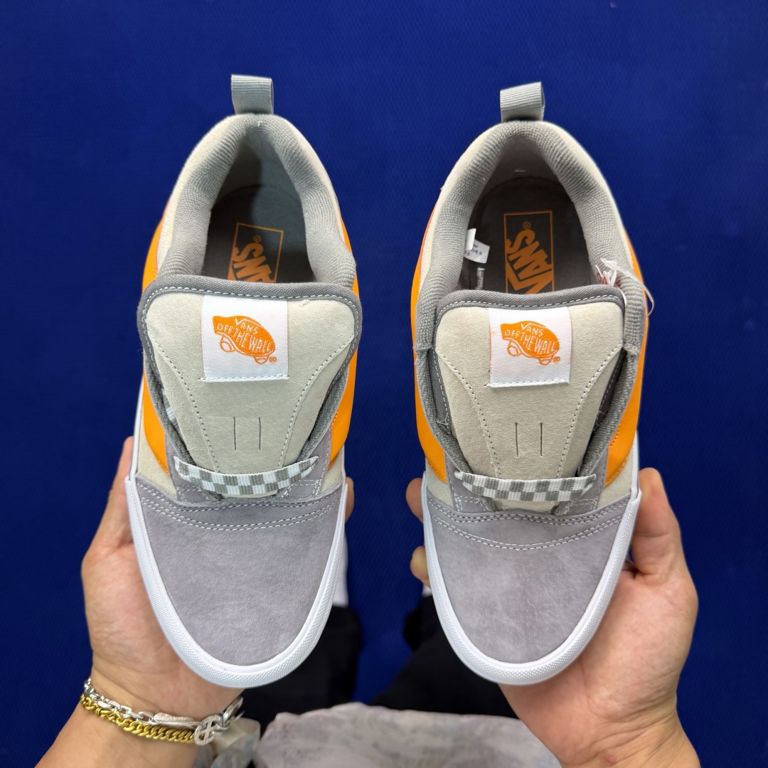 虎扑版！Vans Knu-Skool 低帮 KK39纯原级别外贸订单！万斯经典 硫化翻毛皮板鞋 粗宽立体