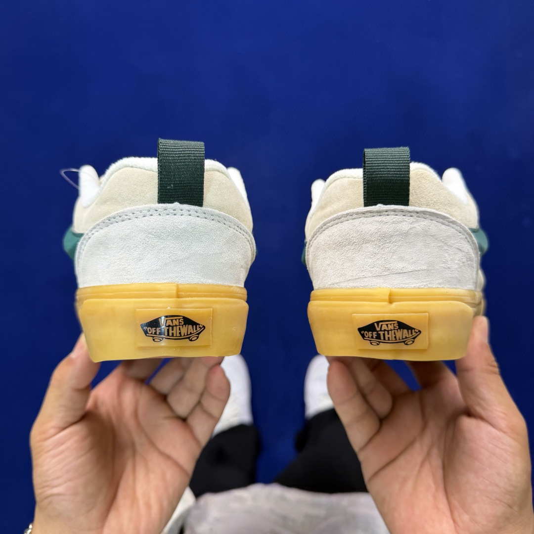 虎扑版！Vans Knu-Skool 低帮 KK51纯原级别外贸订单！万斯经典 硫化翻毛皮板鞋 粗宽立体
