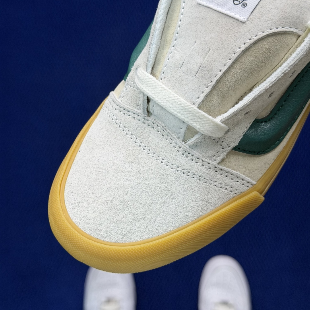 虎扑版！Vans Knu-Skool 低帮 KK51纯原级别外贸订单！万斯经典 硫化翻毛皮板鞋 粗宽立体