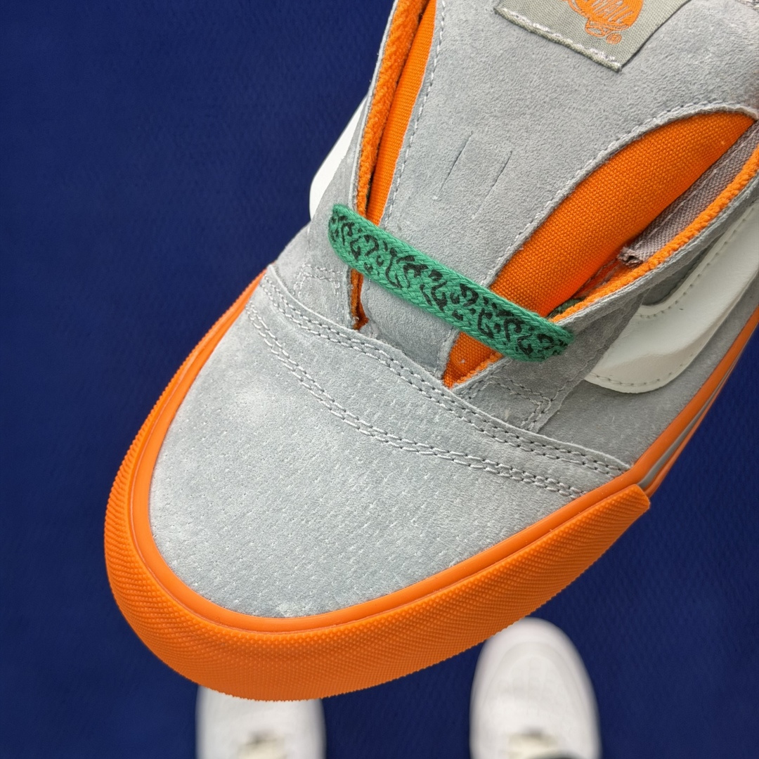 虎扑版！Vans Knu-Skool 低帮 KK26纯原级别外贸订单！万斯经典 硫化翻毛皮板鞋 粗宽立体