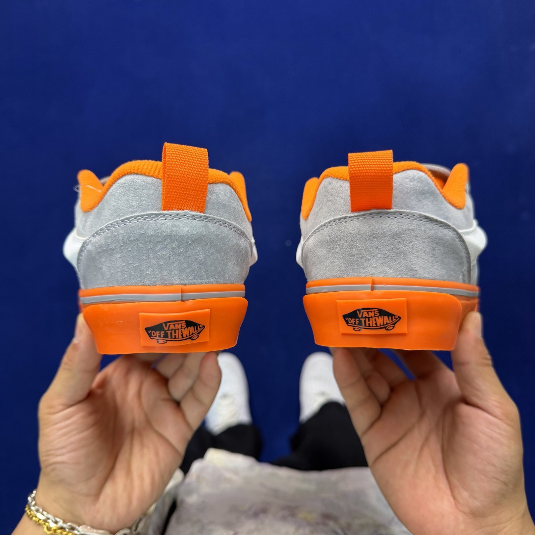 虎扑版！Vans Knu-Skool 低帮 KK26纯原级别外贸订单！万斯经典 硫化翻毛皮板鞋 粗宽立体