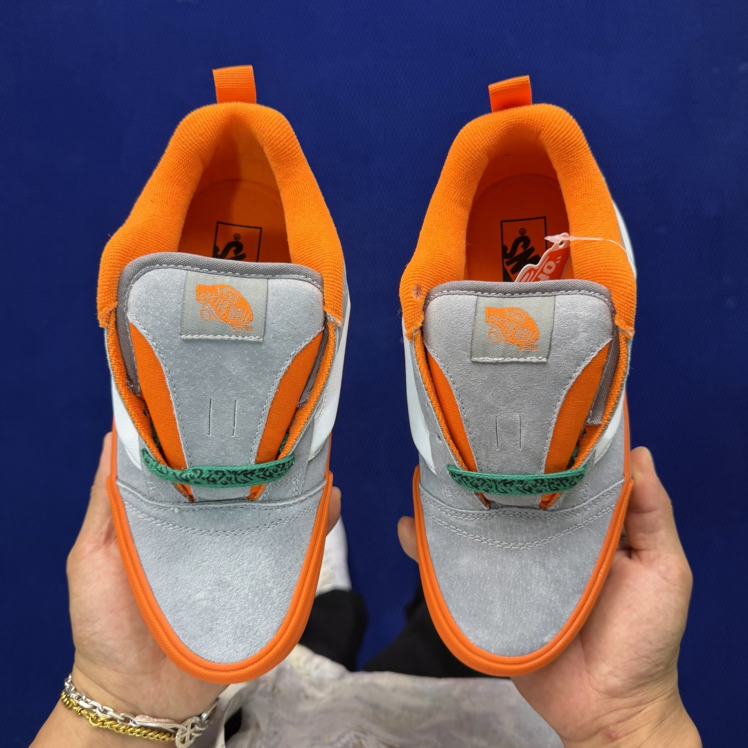 虎扑版！Vans Knu-Skool 低帮 KK26纯原级别外贸订单！万斯经典 硫化翻毛皮板鞋 粗宽立体