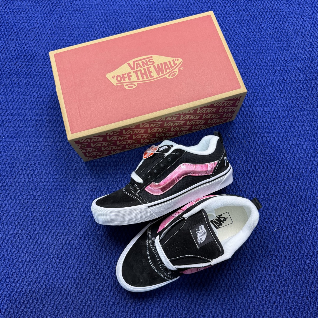 虎扑版！Vans Knu-Skool 低帮 KK05纯原级别外贸订单！万斯经典 硫化翻毛皮板鞋 粗宽立体