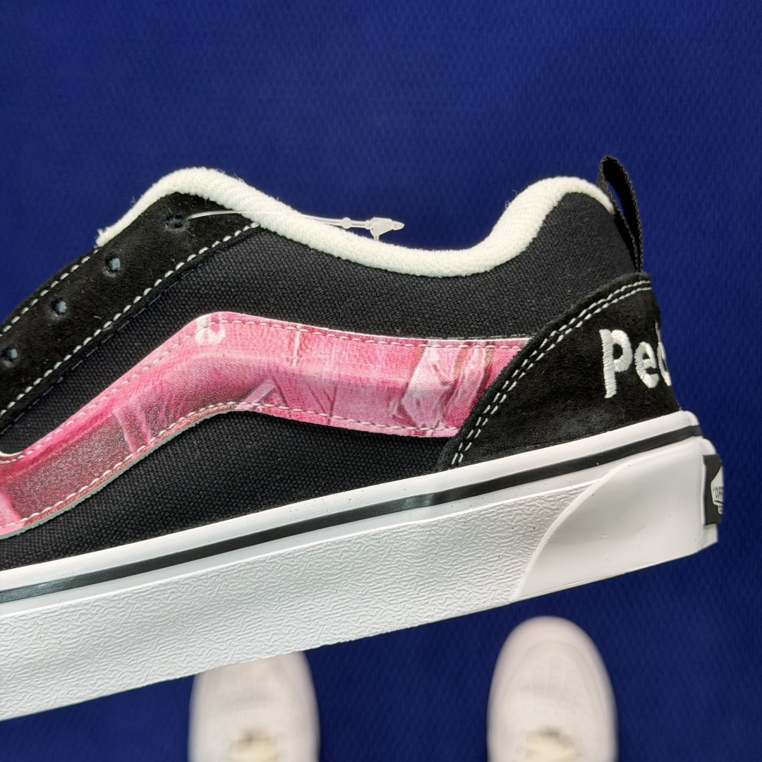 虎扑版！Vans Knu-Skool 低帮 KK05纯原级别外贸订单！万斯经典 硫化翻毛皮板鞋 粗宽立体