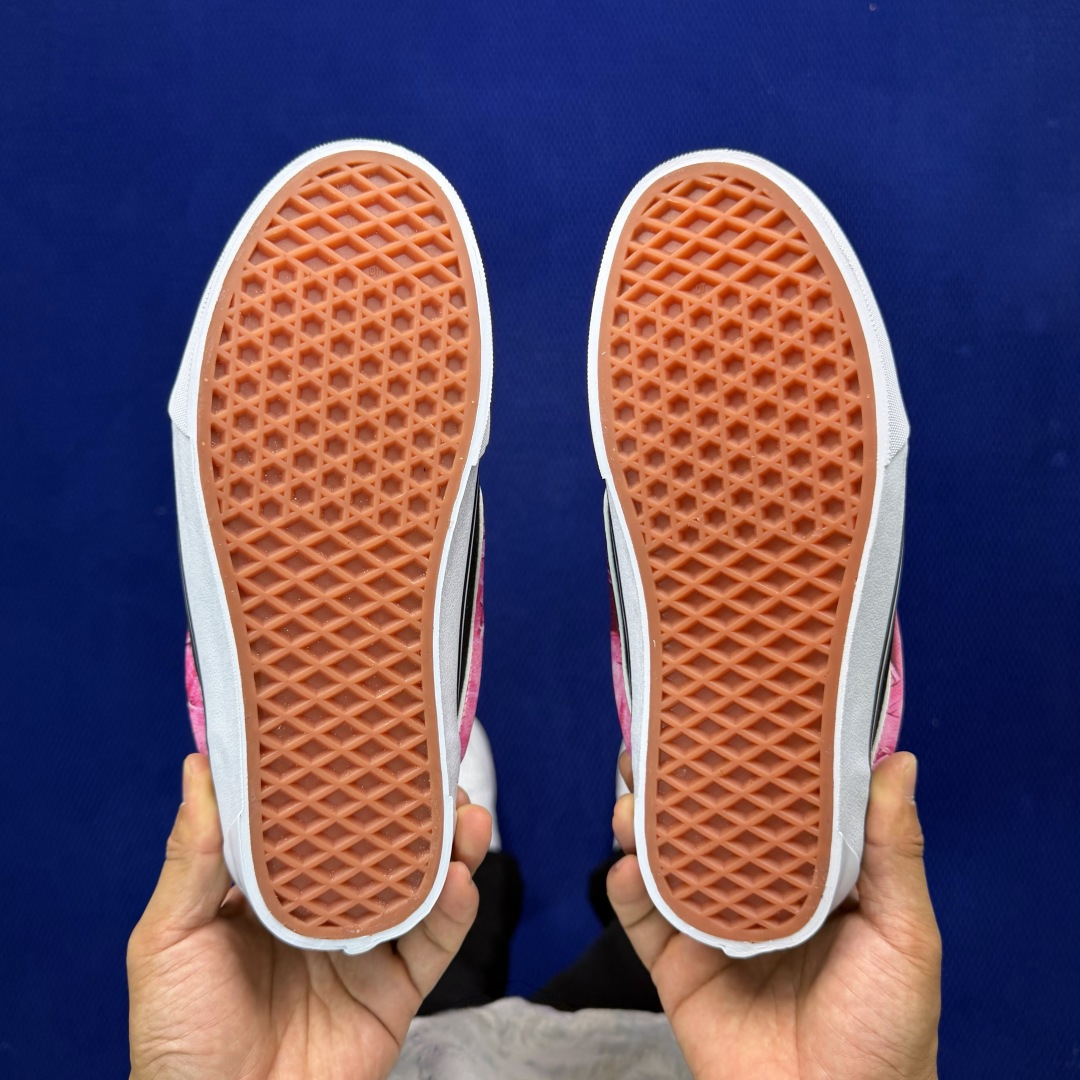 虎扑版！Vans Knu-Skool 低帮 KK05纯原级别外贸订单！万斯经典 硫化翻毛皮板鞋 粗宽立体