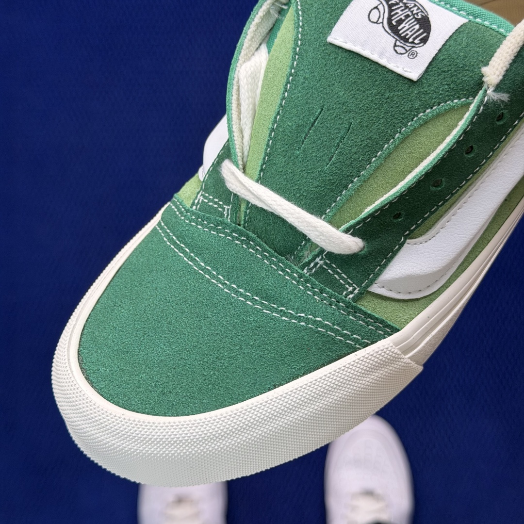 虎扑版！Vans Knu-Skool 低帮 KK16纯原级别外贸订单！万斯经典 硫化翻毛皮板鞋 粗宽立体