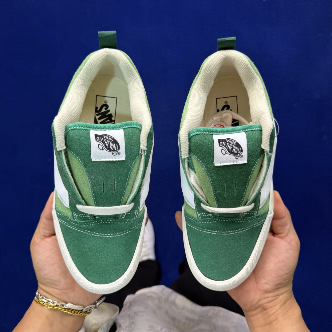 虎扑版！Vans Knu-Skool 低帮 KK16纯原级别外贸订单！万斯经典 硫化翻毛皮板鞋 粗宽立体