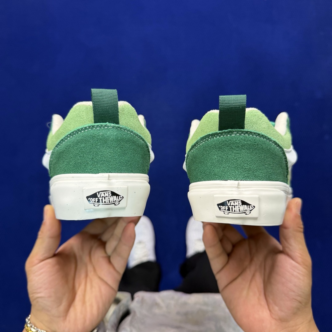 虎扑版！Vans Knu-Skool 低帮 KK16纯原级别外贸订单！万斯经典 硫化翻毛皮板鞋 粗宽立体