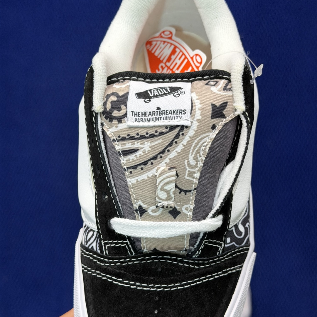 虎扑版！Vans Knu-Skool 低帮 KK42纯原级别外贸订单！万斯经典 硫化翻毛皮板鞋 粗宽立体