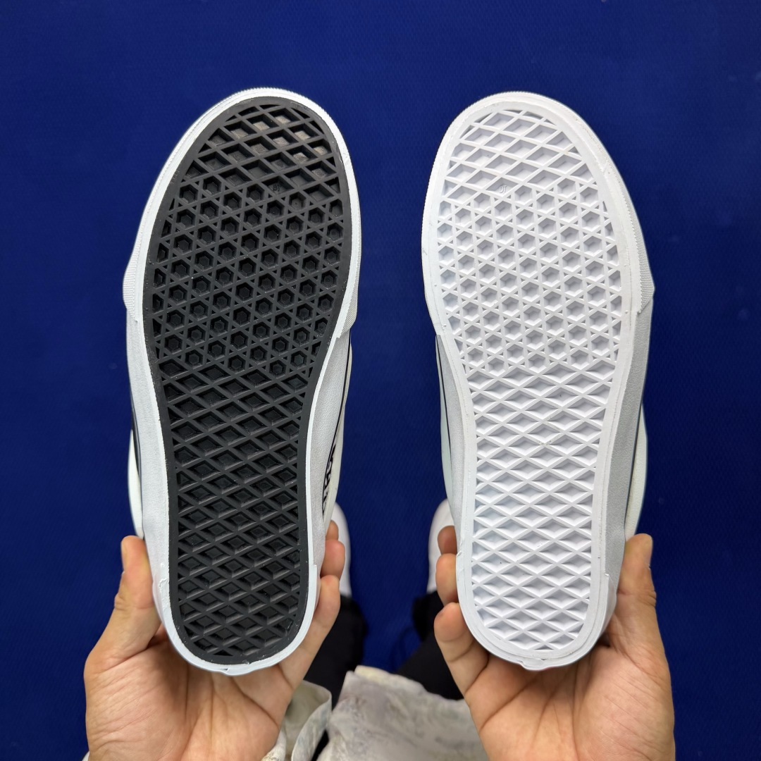 虎扑版！Vans Knu-Skool 低帮 KK42纯原级别外贸订单！万斯经典 硫化翻毛皮板鞋 粗宽立体