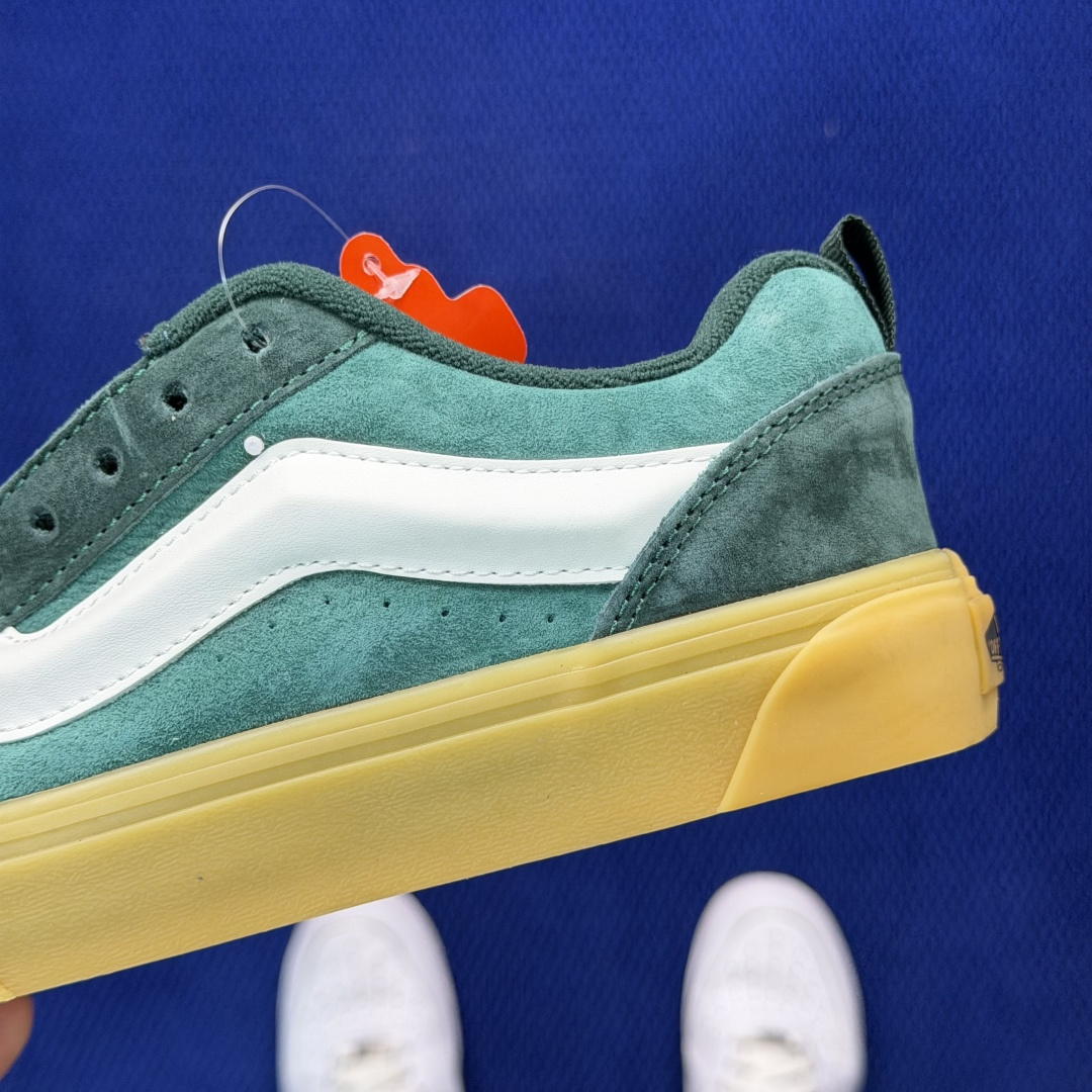 虎扑版！Vans Knu-Skool 低帮 KK52纯原级别外贸订单！万斯经典 硫化翻毛皮板鞋 粗宽立体
