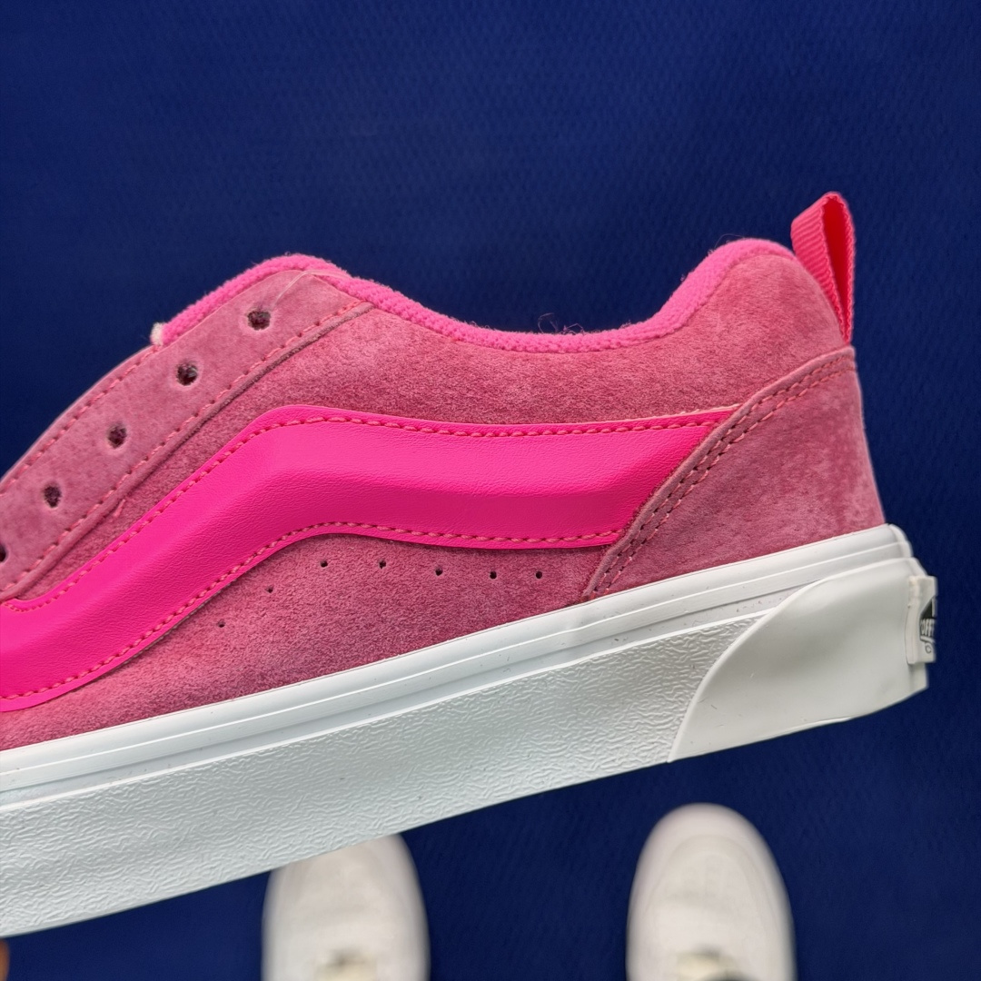 虎扑版！Vans Knu-Skool 低帮 KK01纯原级别外贸订单！万斯经典 硫化翻毛皮板鞋 粗宽立体
