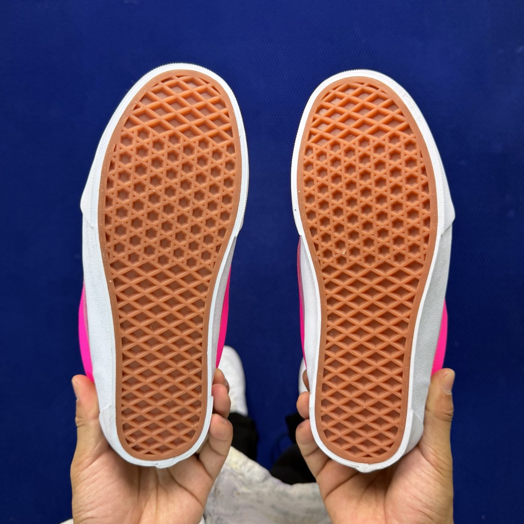 虎扑版！Vans Knu-Skool 低帮 KK01纯原级别外贸订单！万斯经典 硫化翻毛皮板鞋 粗宽立体