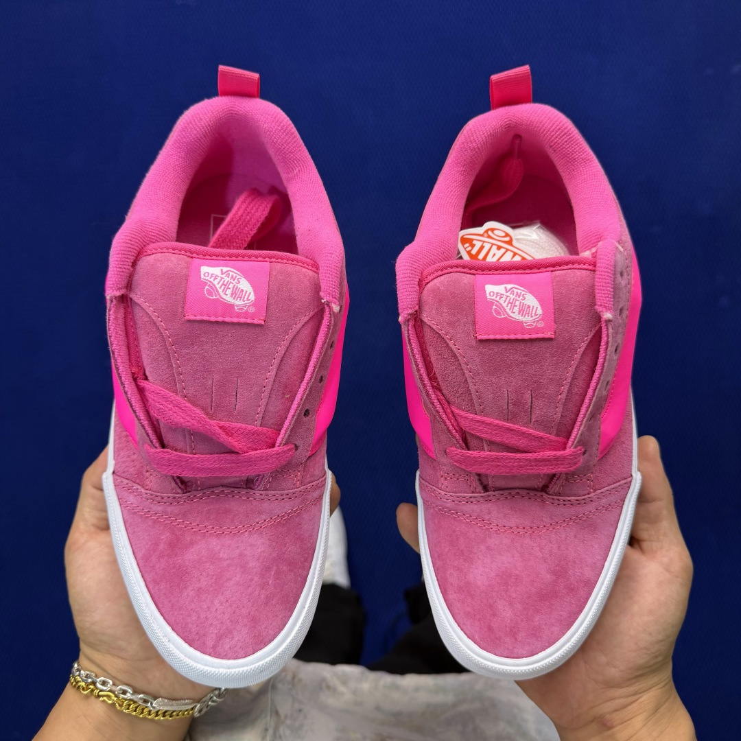 虎扑版！Vans Knu-Skool 低帮 KK01纯原级别外贸订单！万斯经典 硫化翻毛皮板鞋 粗宽立体