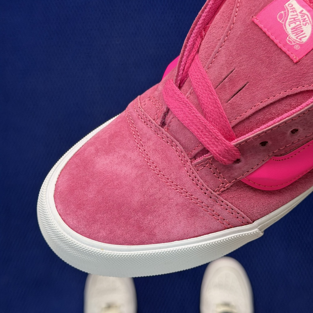 虎扑版！Vans Knu-Skool 低帮 KK01纯原级别外贸订单！万斯经典 硫化翻毛皮板鞋 粗宽立体