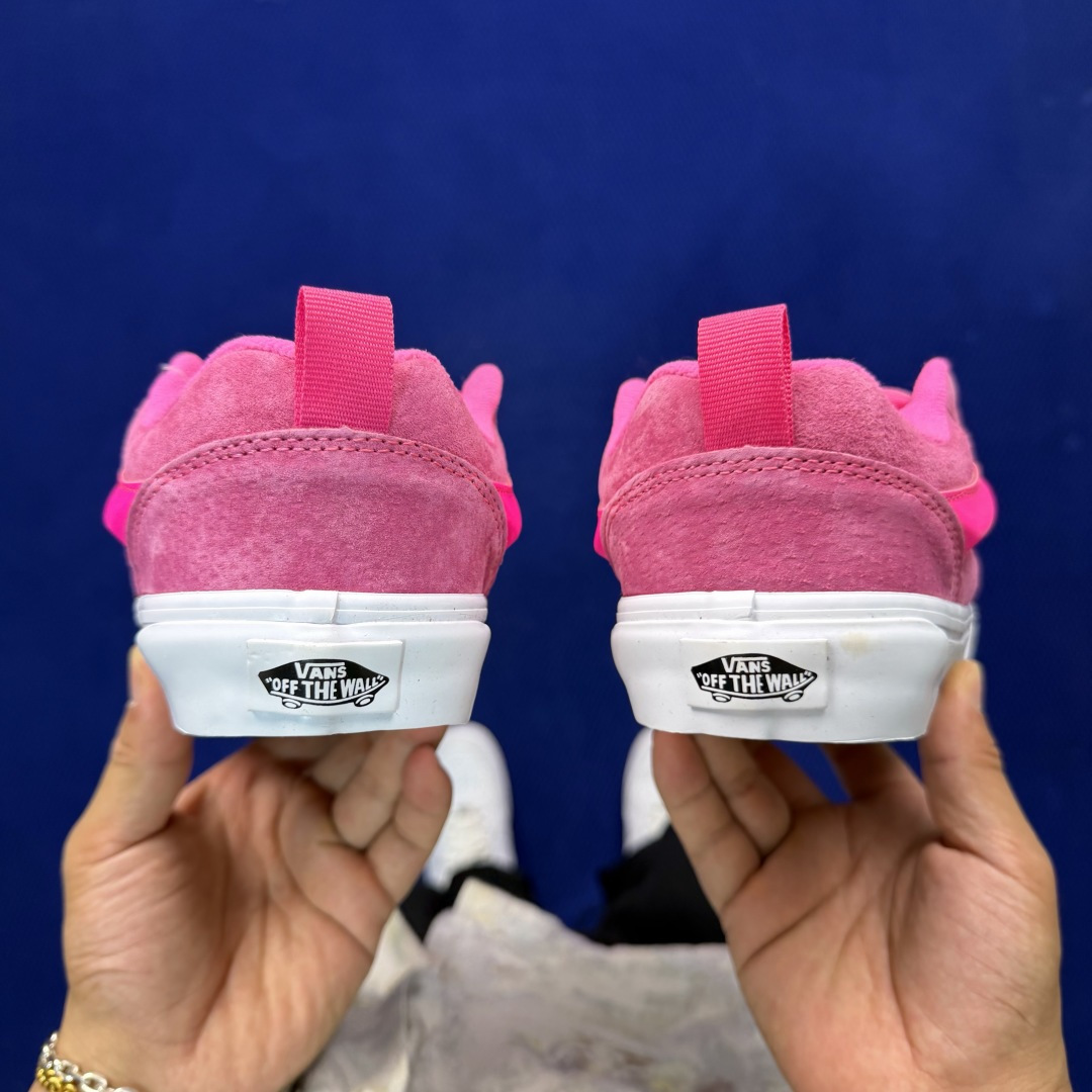 虎扑版！Vans Knu-Skool 低帮 KK01纯原级别外贸订单！万斯经典 硫化翻毛皮板鞋 粗宽立体