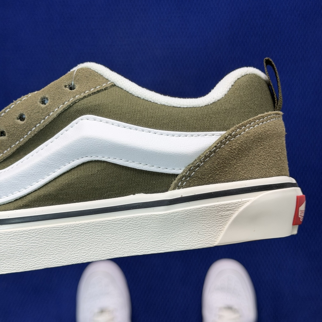 虎扑版！Vans Knu-Skool 低帮 KK31纯原级别外贸订单！万斯经典 硫化翻毛皮板鞋 粗宽立体