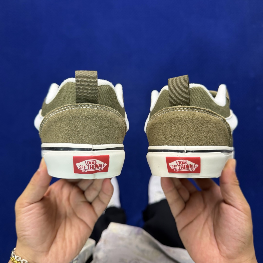 虎扑版！Vans Knu-Skool 低帮 KK31纯原级别外贸订单！万斯经典 硫化翻毛皮板鞋 粗宽立体