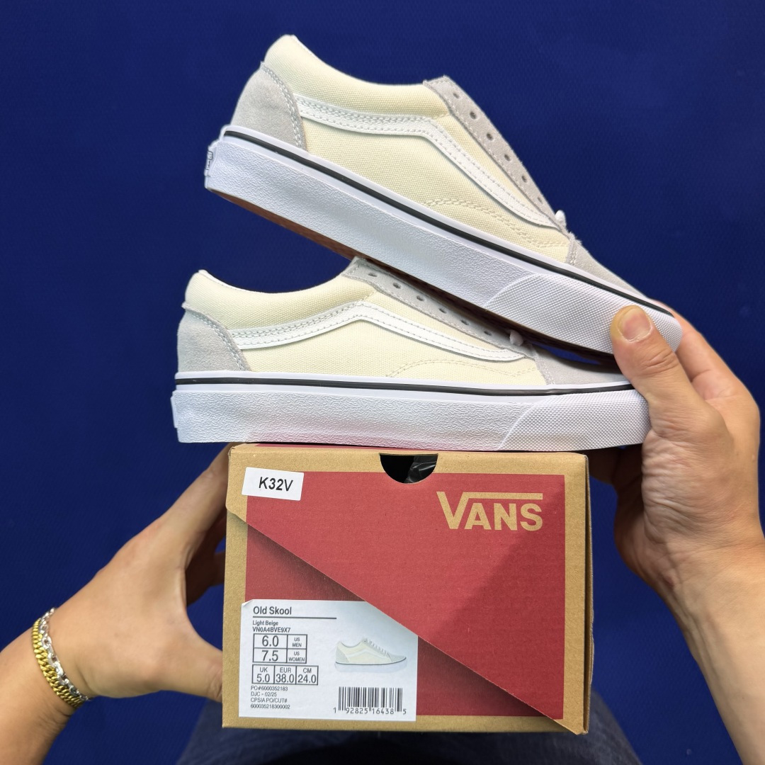 虎扑版！Vans Old Skool 低帮 K32V纯原级别外贸订单！万斯经典 硫化帆布板鞋正品海鸥线 