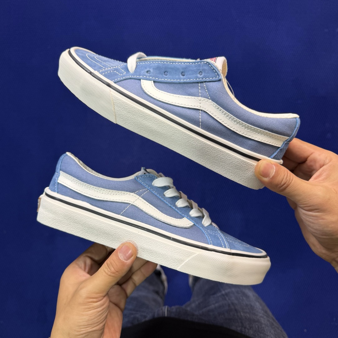 虎扑版！Vans Sk8-Low 低帮 K16V纯原级别外贸订单！万斯经典 硫化帆布板鞋正品海鸥线 鞋头