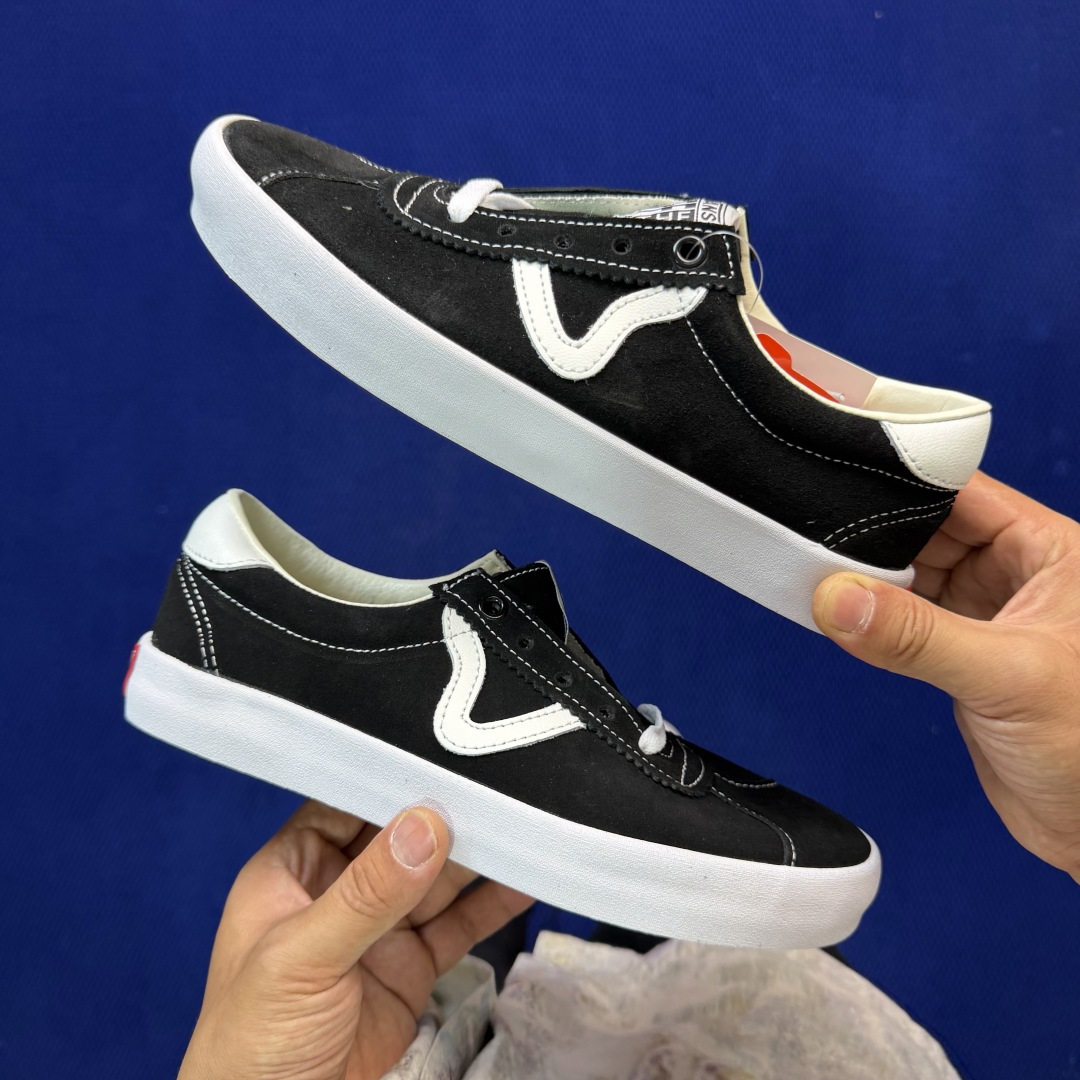 虎扑版！Vans Sport Low 低帮 K08V纯原级别外贸订单！万斯经典 硫化帆布板鞋正品海鸥线 