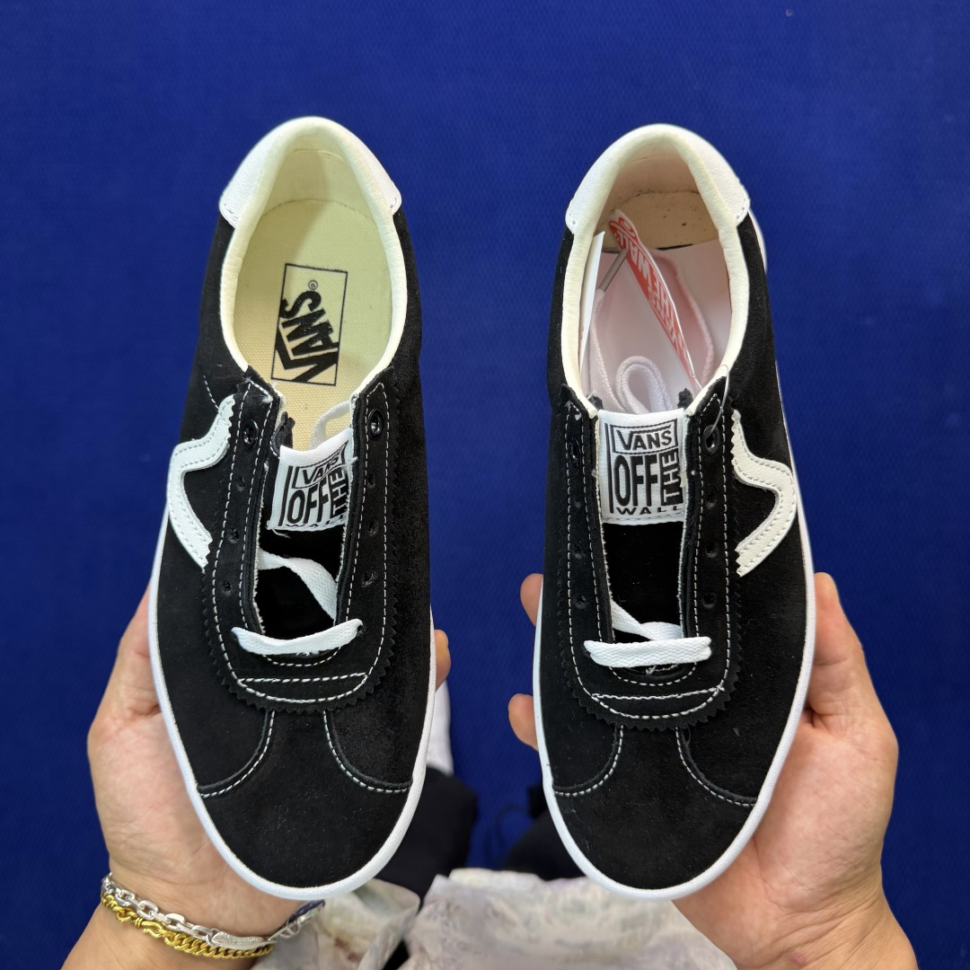虎扑版！Vans Sport Low 低帮 K08V纯原级别外贸订单！万斯经典 硫化帆布板鞋正品海鸥线 