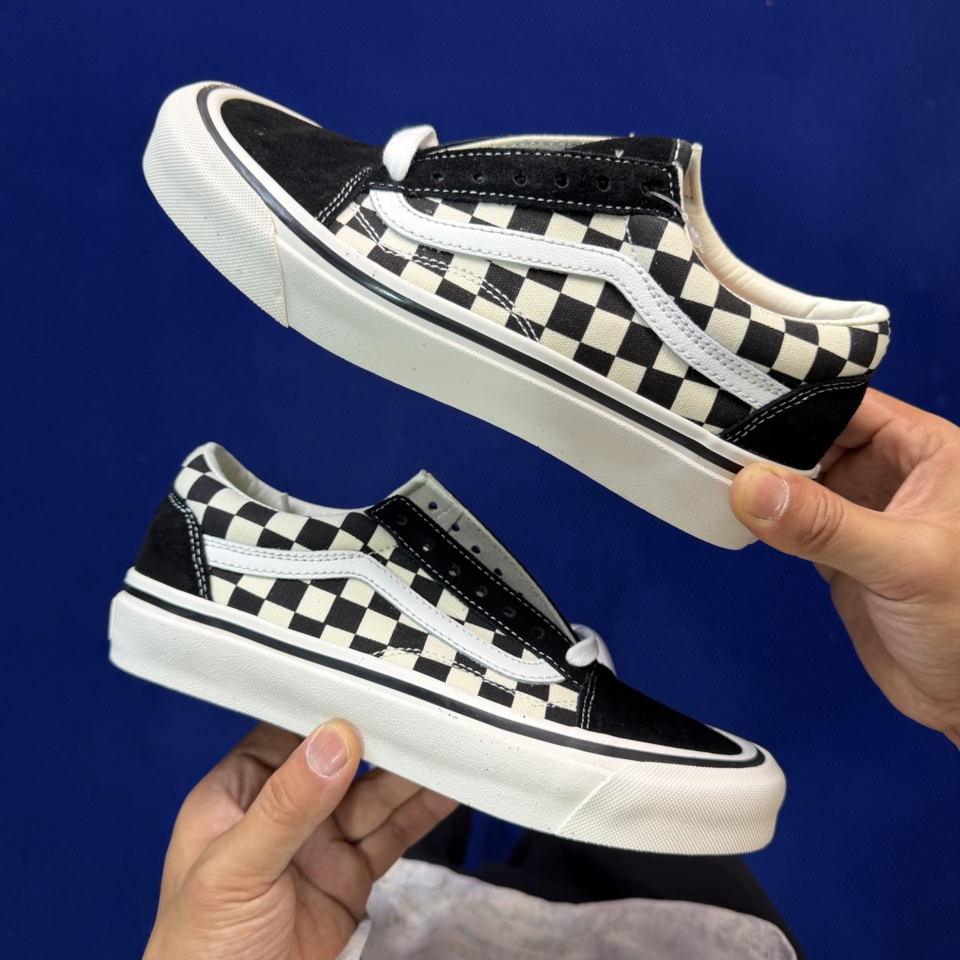 虎扑版！Vans Old Skool 低帮 068V纯原级别外贸订单！万斯经典 硫化帆布板鞋正品海鸥线 