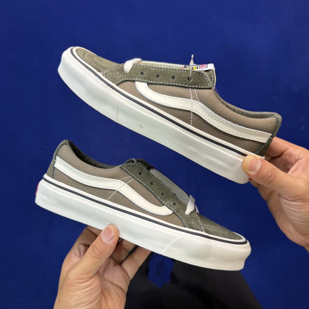 虎扑版！Vans Sk8-Low 低帮 5-17纯原级别外贸订单！万斯经典 硫化帆布板鞋正品海鸥线 鞋头