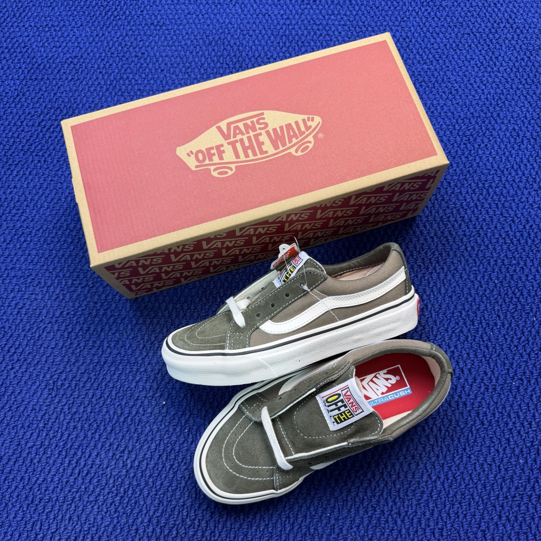 虎扑版！Vans Sk8-Low 低帮 5-17纯原级别外贸订单！万斯经典 硫化帆布板鞋正品海鸥线 鞋头