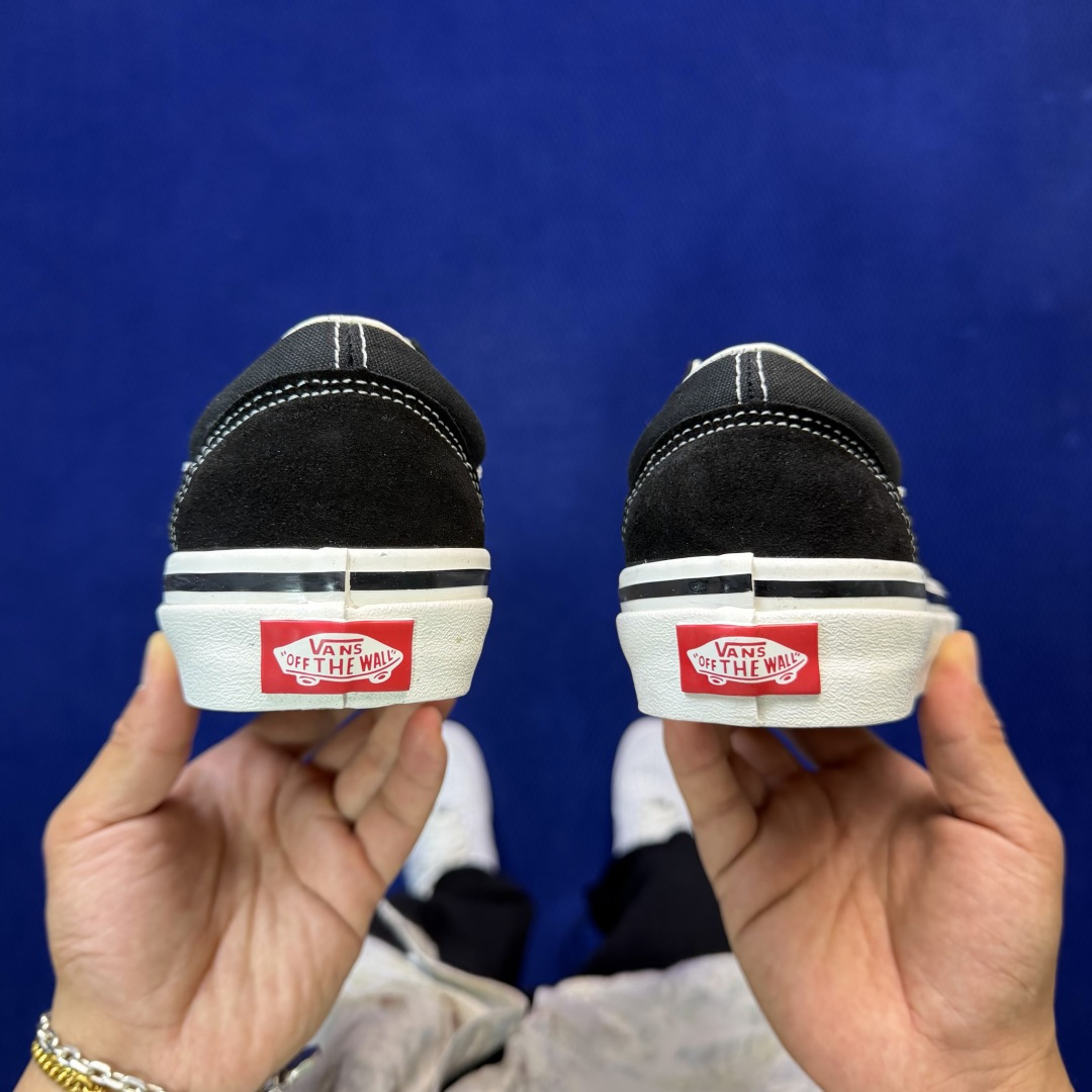 虎扑版！Vans Old Skool 低帮 072V纯原级别外贸订单！万斯经典 硫化帆布板鞋正品海鸥线 