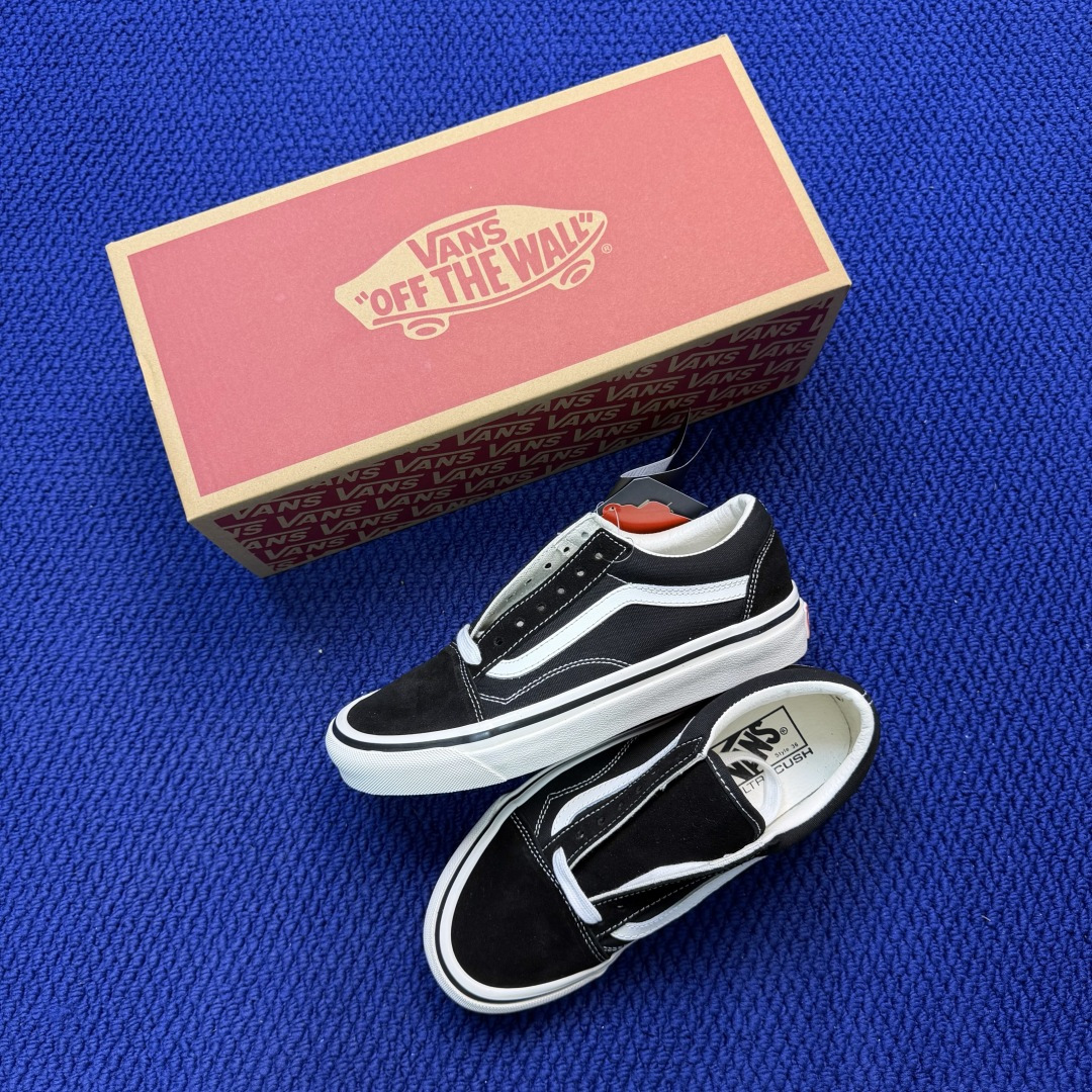 虎扑版！Vans Old Skool 低帮 072V纯原级别外贸订单！万斯经典 硫化帆布板鞋正品海鸥线 