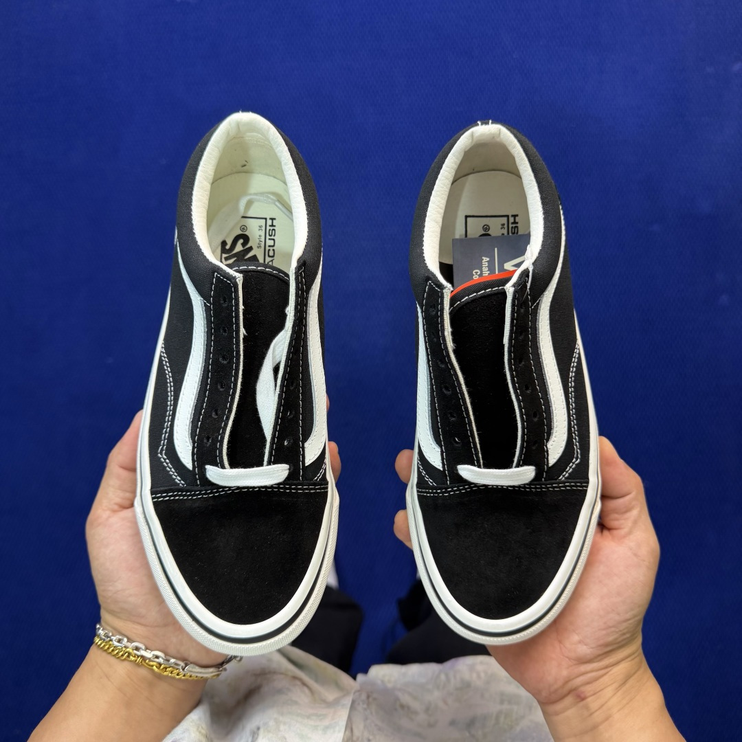 虎扑版！Vans Old Skool 低帮 072V纯原级别外贸订单！万斯经典 硫化帆布板鞋正品海鸥线 