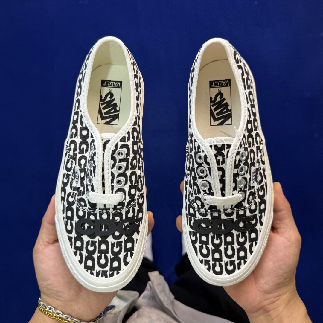 虎扑版！Vans Authentic 安纳海姆低帮 5-03CDG联名胶印纯原级别外贸订单！万斯经典 硫