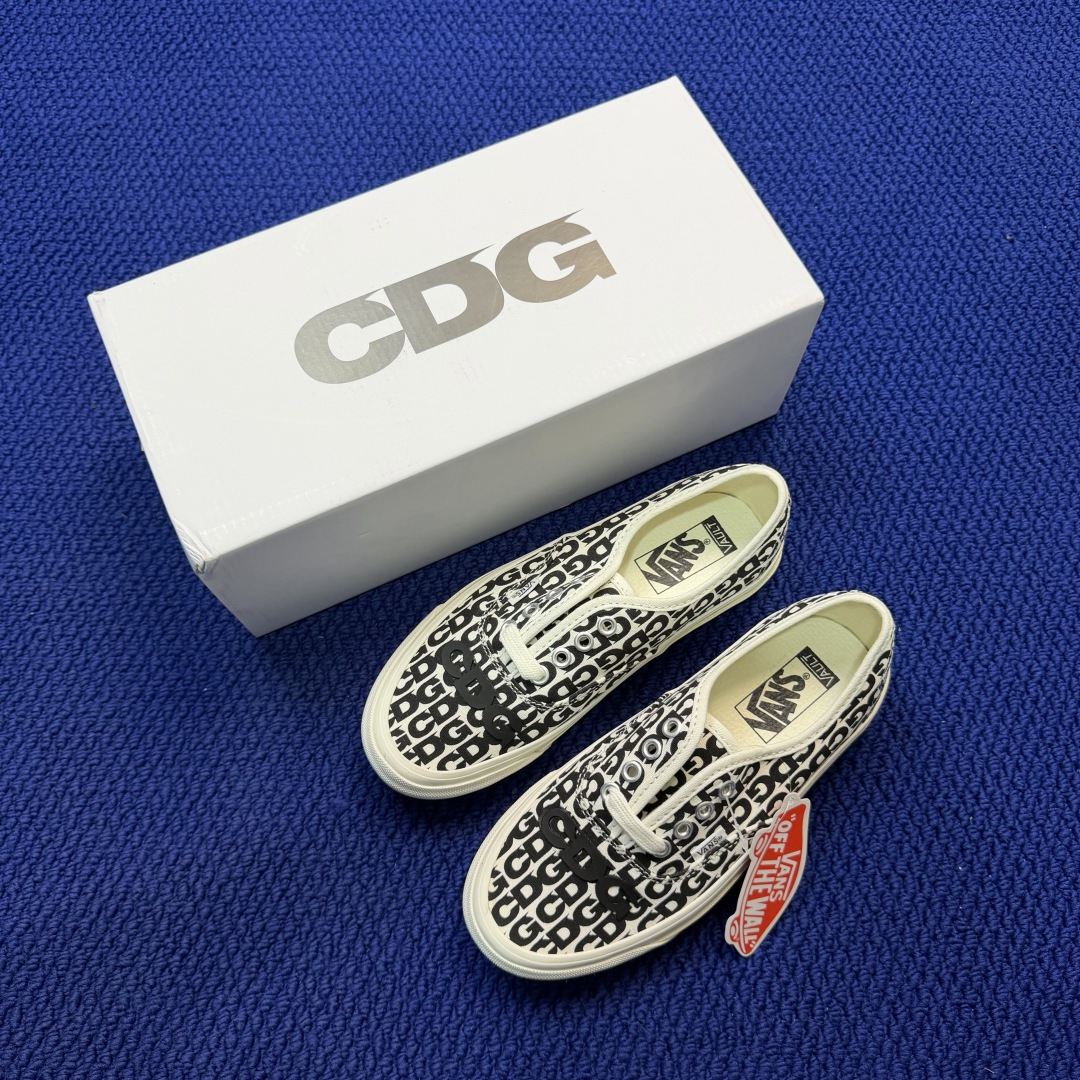 虎扑版！Vans Authentic 安纳海姆低帮 5-03CDG联名胶印纯原级别外贸订单！万斯经典 硫