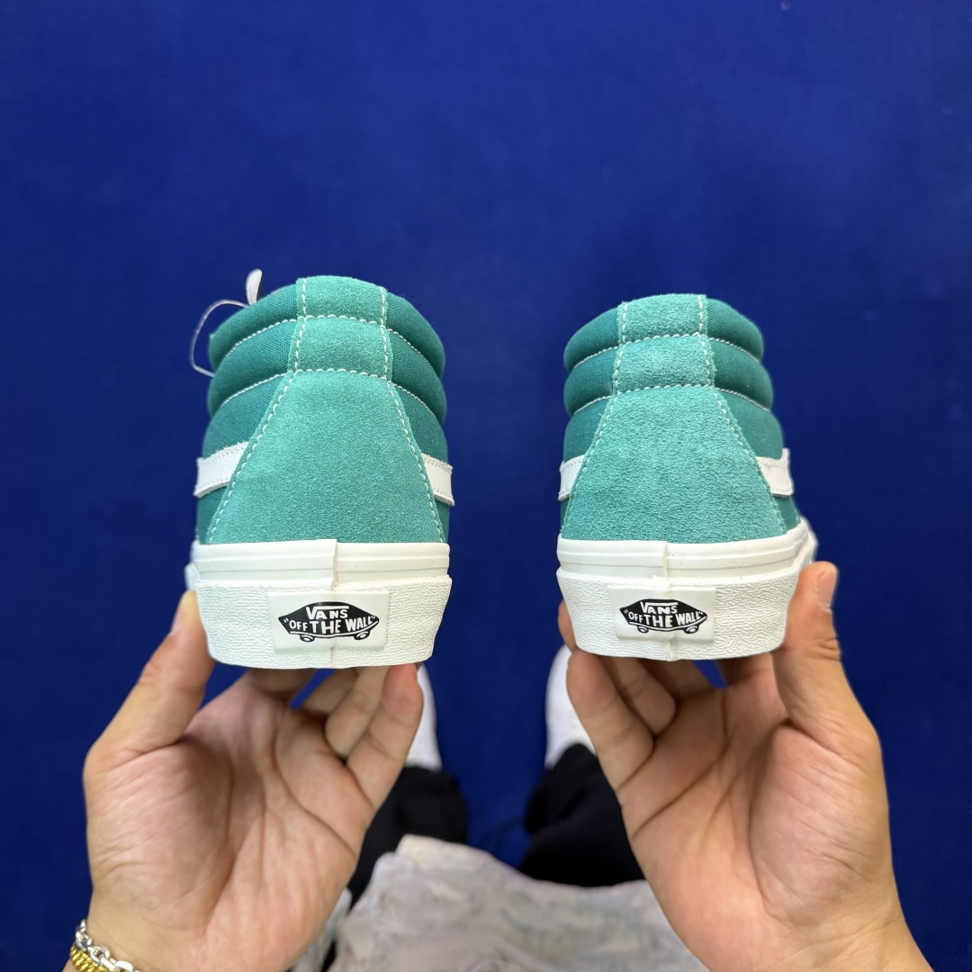 虎扑版！Vans Sk8-Mid 中帮 021V纯原级别外贸订单！万斯经典 硫化帆布板鞋正品海鸥线 鞋头