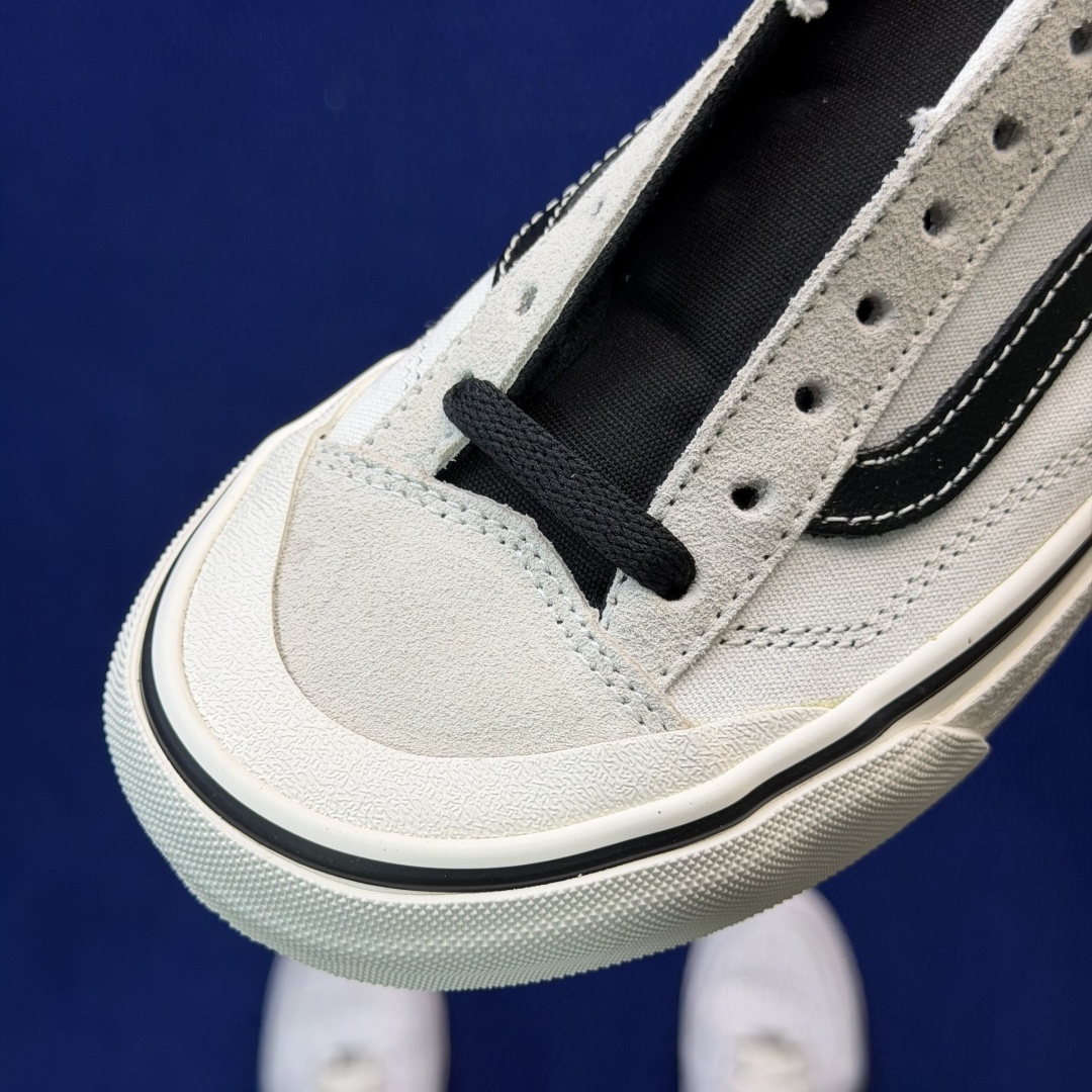 虎扑版！Vans Style 36 低帮 045V纯原级别外贸订单！万斯经典 硫化帆布板鞋正品海鸥线 鞋