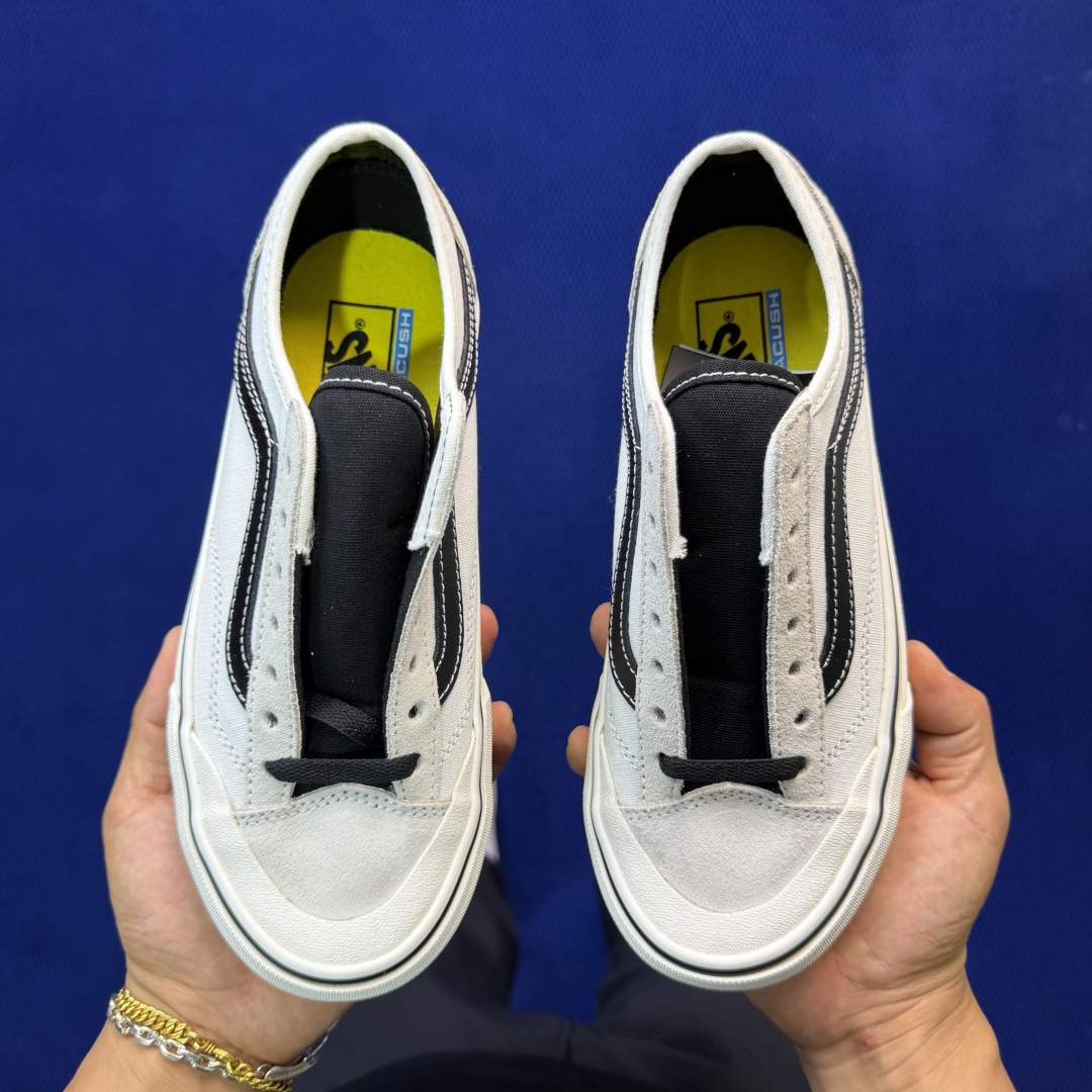 虎扑版！Vans Style 36 低帮 045V纯原级别外贸订单！万斯经典 硫化帆布板鞋正品海鸥线 鞋
