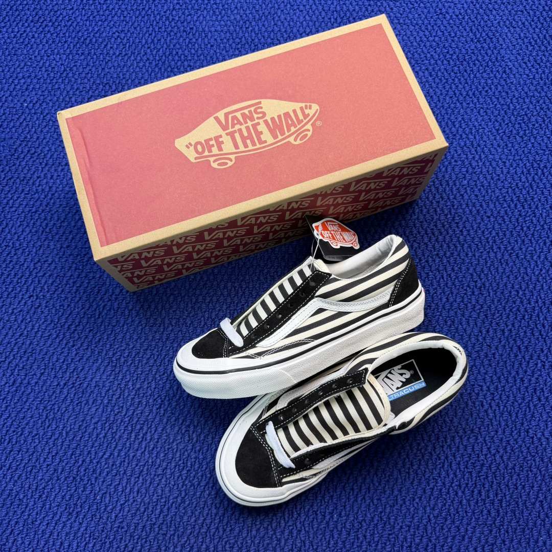 虎扑版！Vans Style 36 低帮 070V纯原级别外贸订单！万斯经典 硫化帆布板鞋正品海鸥线 鞋