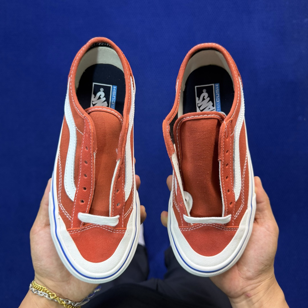虎扑版！Vans Style 36 低帮 028V纯原级别外贸订单！万斯经典 硫化帆布板鞋正品海鸥线 鞋