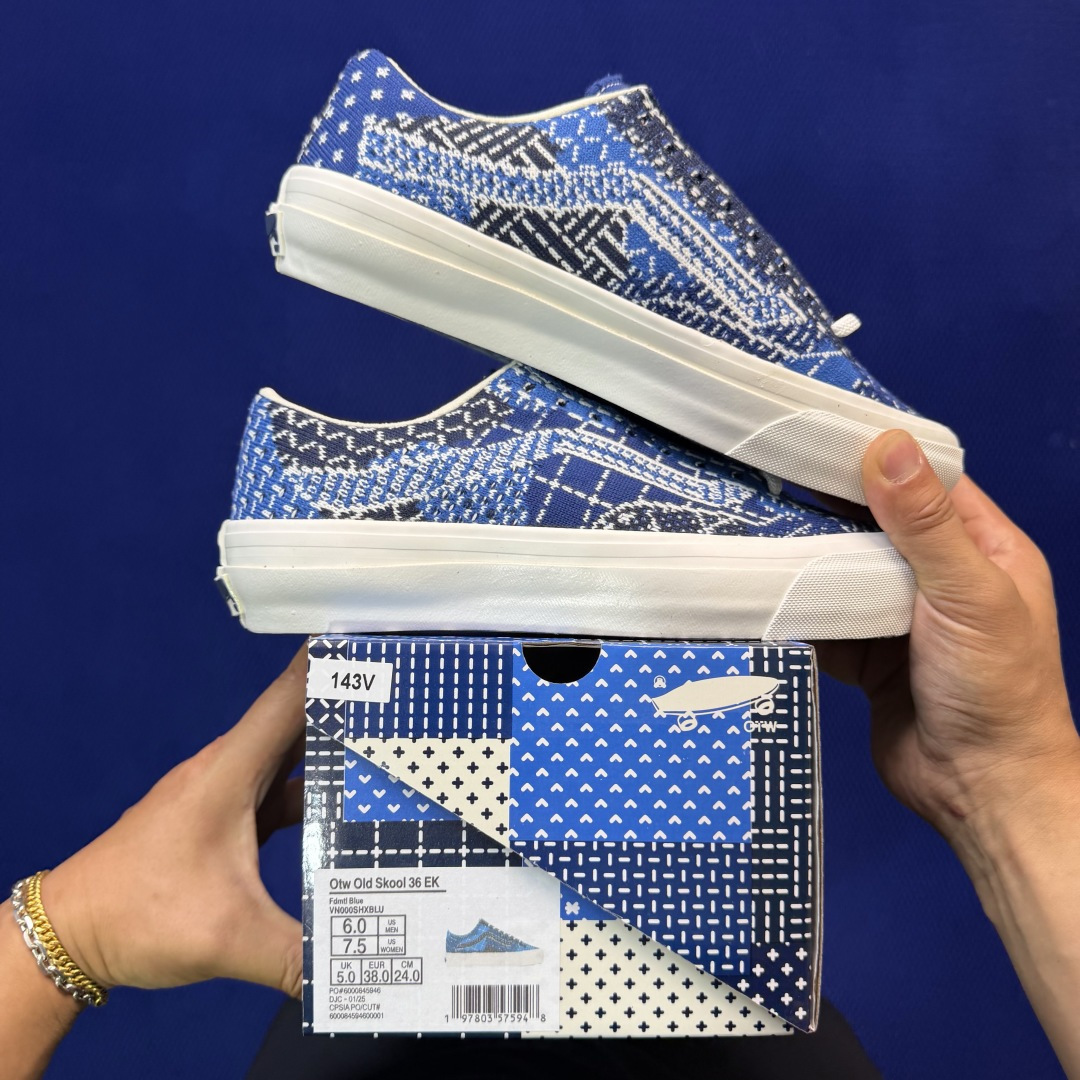 虎扑版！Vans Old Skool 低帮 143V纯原级别外贸订单！万斯经典 硫化帆布板鞋正品海鸥线 