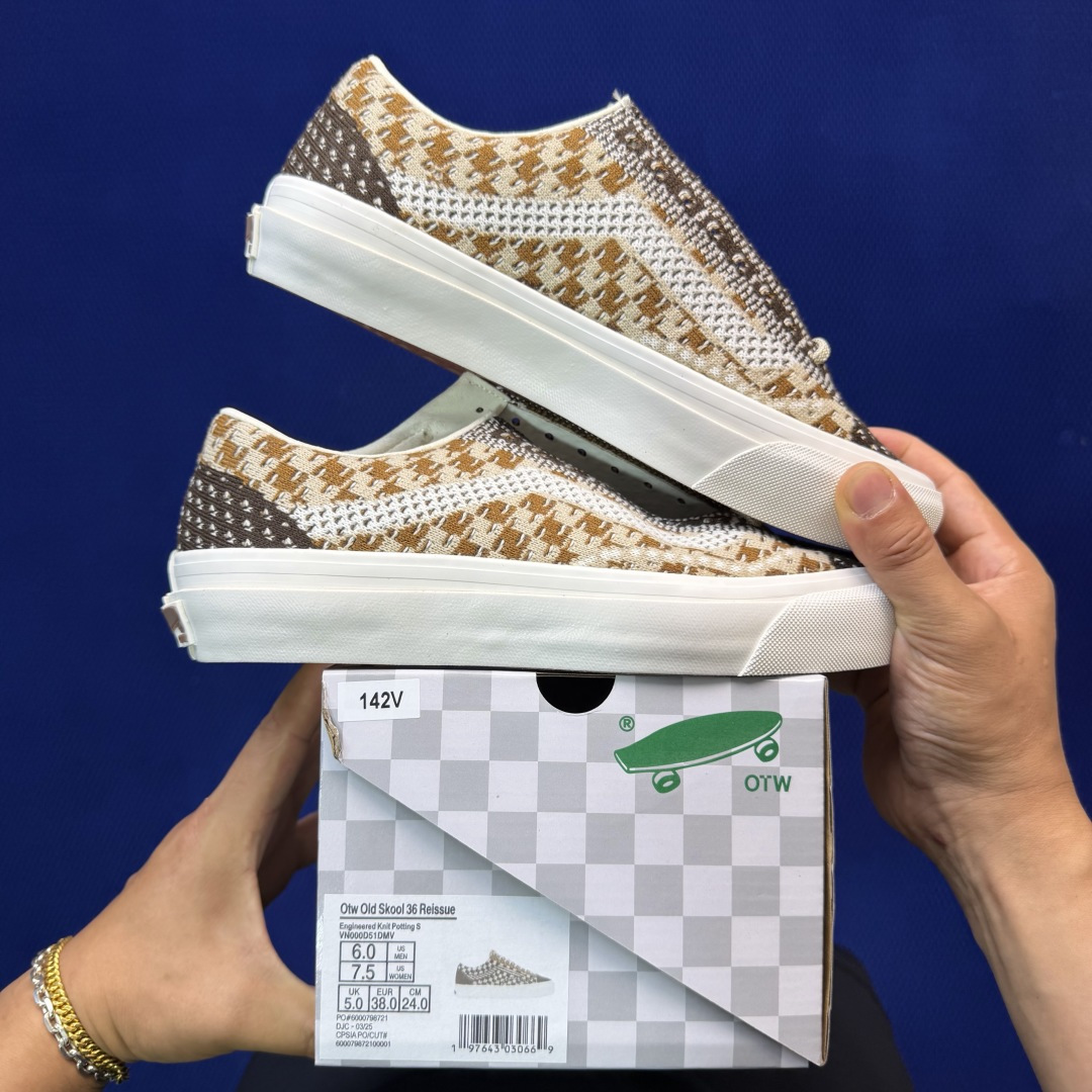 虎扑版！Vans Old Skool 低帮 142V纯原级别外贸订单！万斯经典 硫化帆布板鞋正品海鸥线 