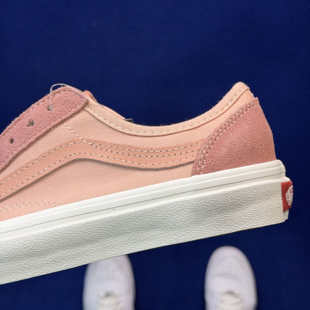 虎扑版！Vans Style 36 低帮 075V纯原级别外贸订单！万斯经典 硫化帆布板鞋正品海鸥线 鞋