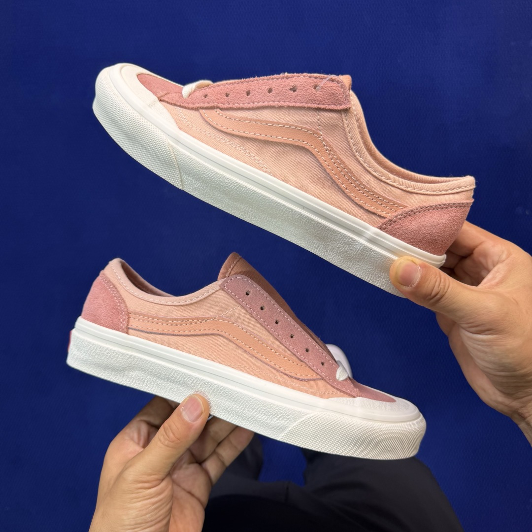 虎扑版！Vans Style 36 低帮 075V纯原级别外贸订单！万斯经典 硫化帆布板鞋正品海鸥线 鞋