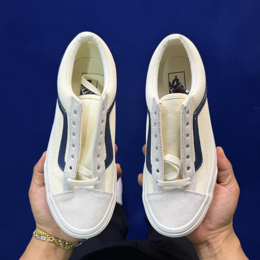 虎扑版！Vans Style 36 低帮 006V纯原级别外贸订单！万斯经典 硫化帆布板鞋正品海鸥线 鞋