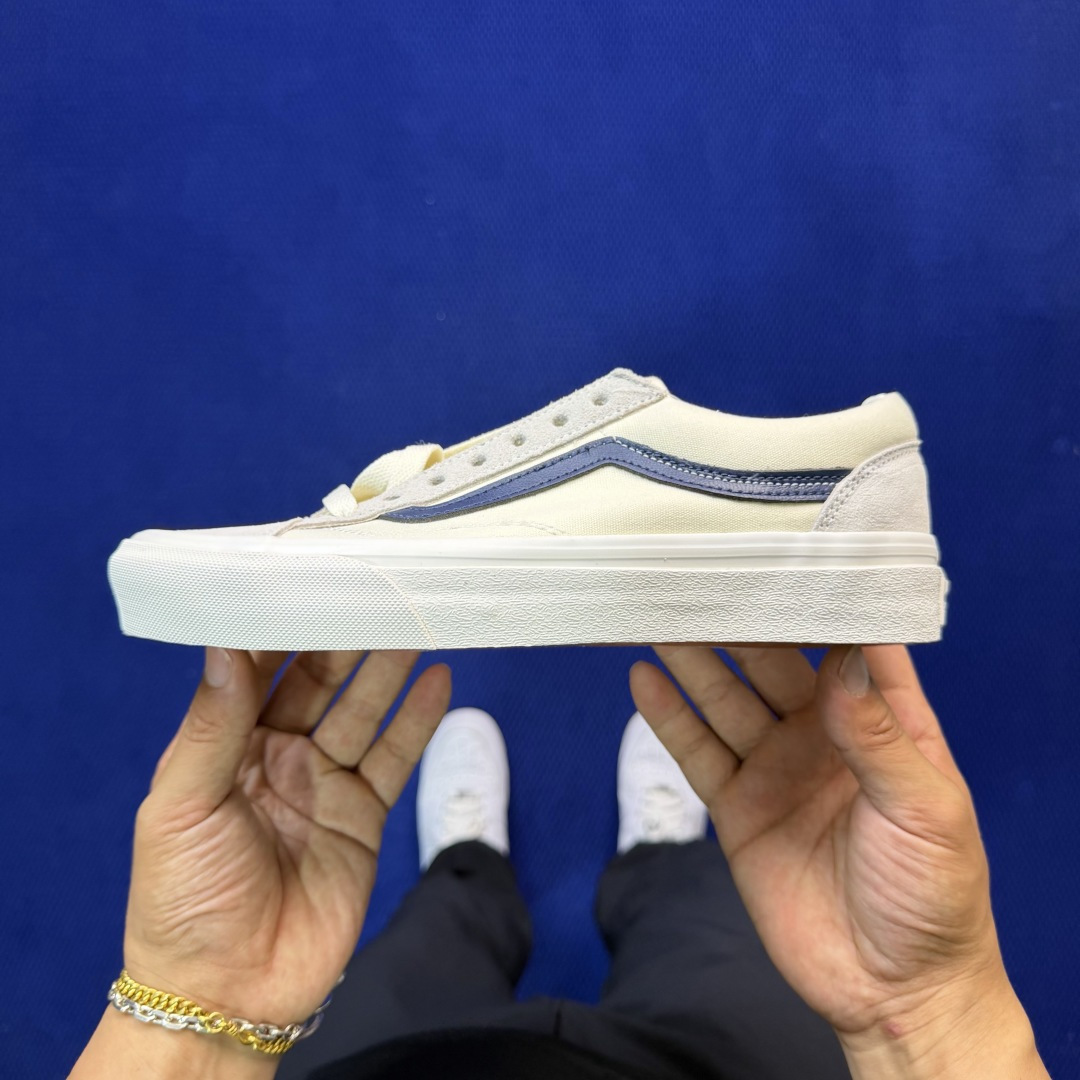 虎扑版！Vans Style 36 低帮 006V纯原级别外贸订单！万斯经典 硫化帆布板鞋正品海鸥线 鞋