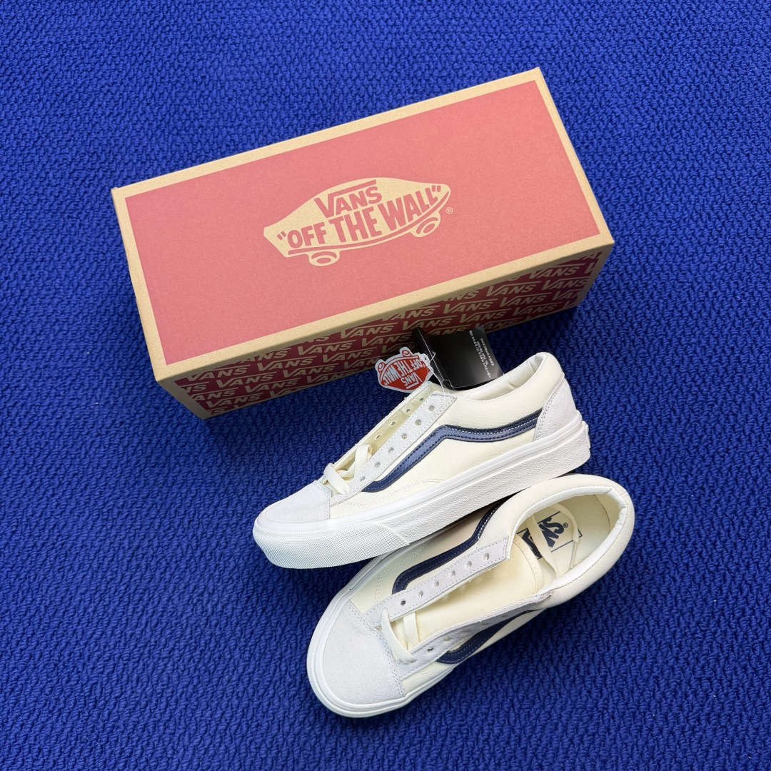 虎扑版！Vans Style 36 低帮 006V纯原级别外贸订单！万斯经典 硫化帆布板鞋正品海鸥线 鞋