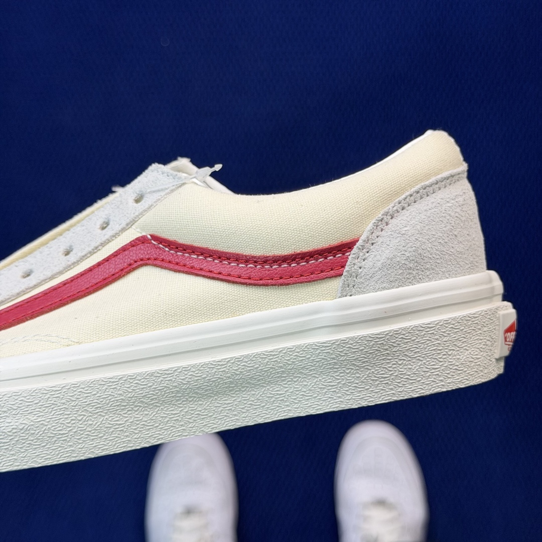 虎扑版！Vans Style 36 低帮 007V纯原级别外贸订单！万斯经典 硫化帆布板鞋正品海鸥线 鞋