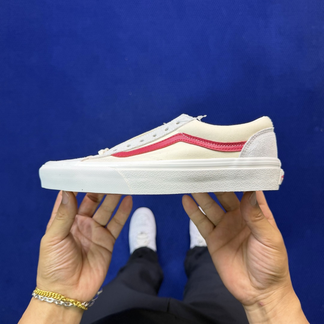 虎扑版！Vans Style 36 低帮 007V纯原级别外贸订单！万斯经典 硫化帆布板鞋正品海鸥线 鞋