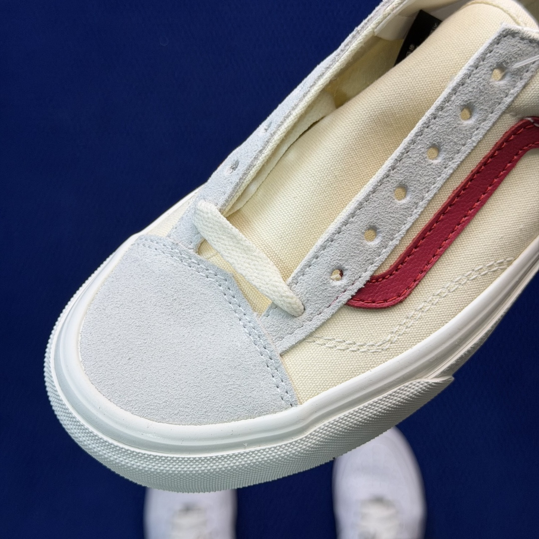 虎扑版！Vans Style 36 低帮 007V纯原级别外贸订单！万斯经典 硫化帆布板鞋正品海鸥线 鞋