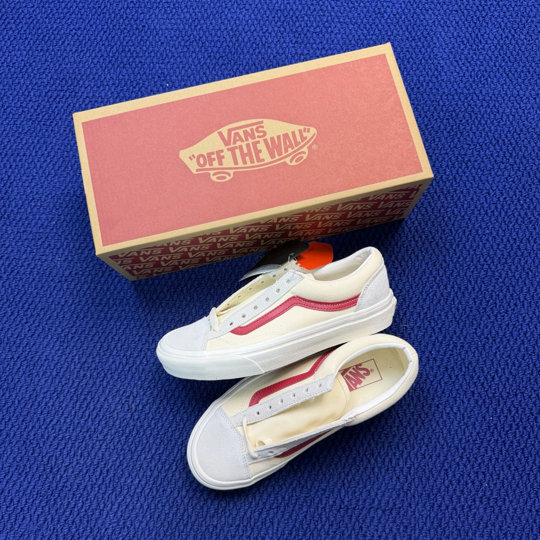 虎扑版！Vans Style 36 低帮 007V纯原级别外贸订单！万斯经典 硫化帆布板鞋正品海鸥线 鞋